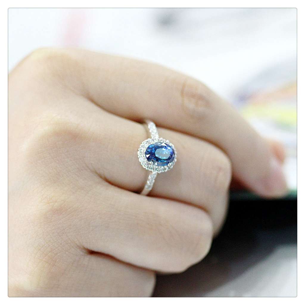 戴妃款天然托帕石 蓝宝石女戒指 银戒指批发 自有加工厂-阿里巴巴
